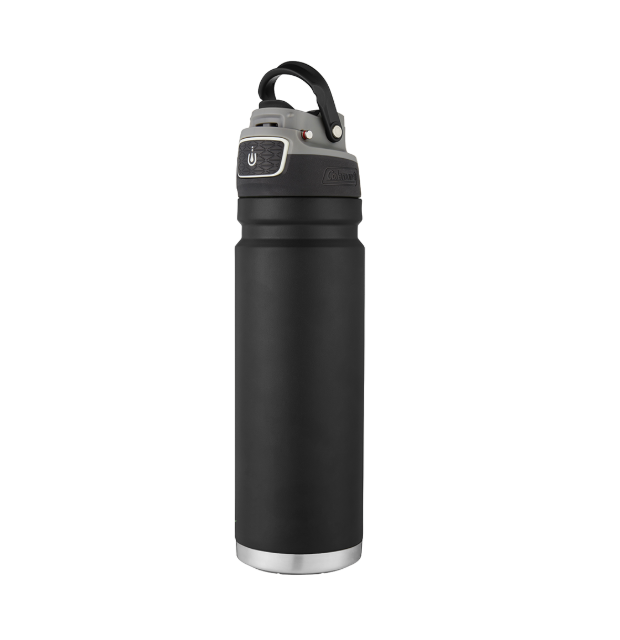 Freeflow Autoseal Stainless Steal Water Bottle, 24Oz, Black